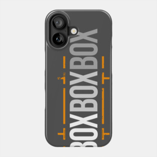 'Box Box Box' Formula 1 Racing Pitstop Design Phone Case