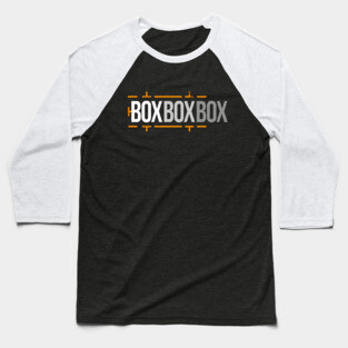 'Box Box Box' Formula 1 Racing Pitstop Design Baseball T-Shirt
