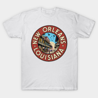 Vintage Style Bourbon Street T-Shirt