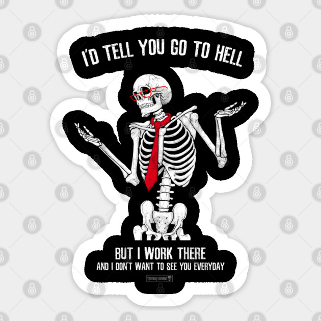 No Offense Sticker by Tommy Devoid