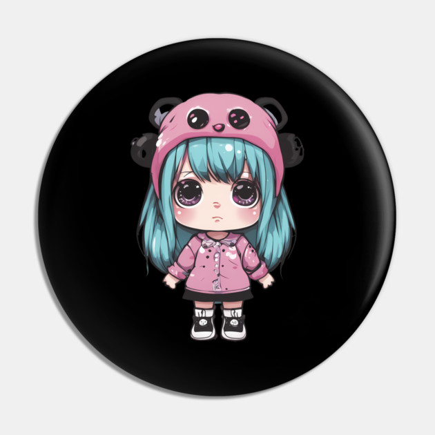 Tiny Kawaii Diva Pin by animegirlnft