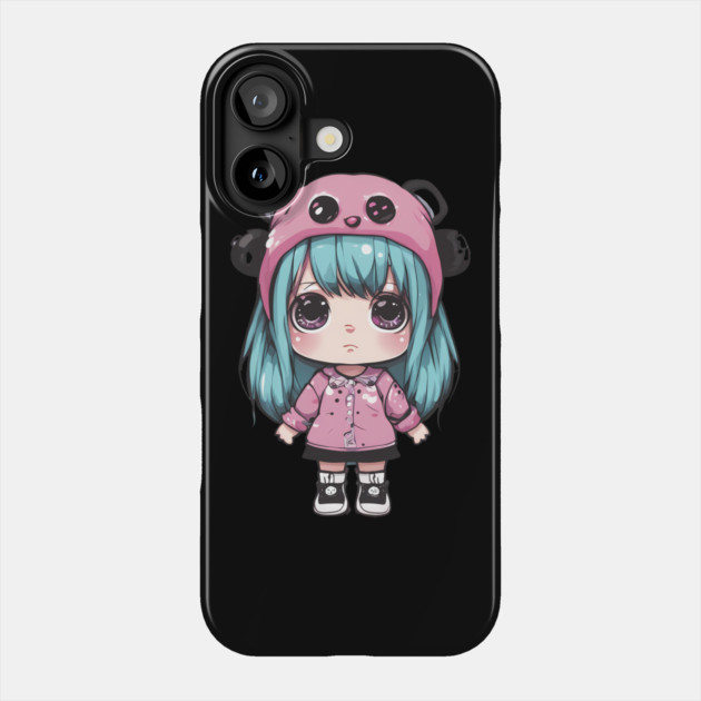 Tiny Kawaii Diva Phone Case by animegirlnft