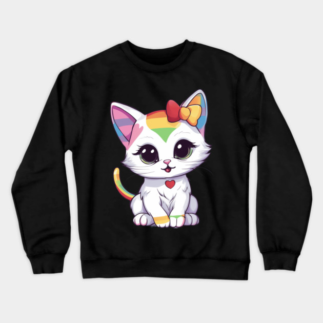 Adorable Little Baby Feline Crewneck Sweatshirt by animegirlnft
