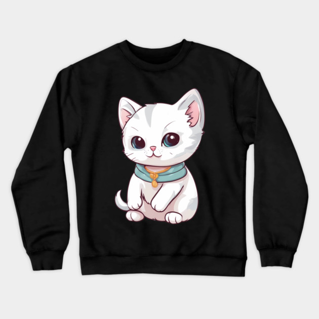 Tiny Fluffy Ball of Cuteness Crewneck Sweatshirt by animegirlnft