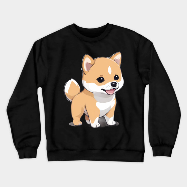 Tiny Baby Shiba Inu Crewneck Sweatshirt by animegirlnft