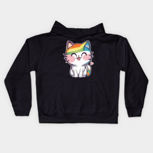 I Love You Baby Kitty Kids Hoodie