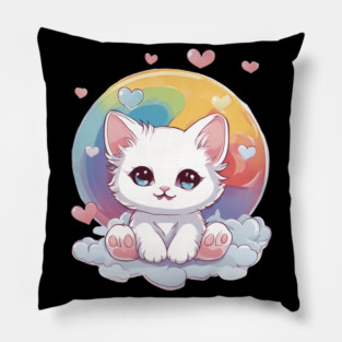 Fall in Love Baby Kitten Pillow