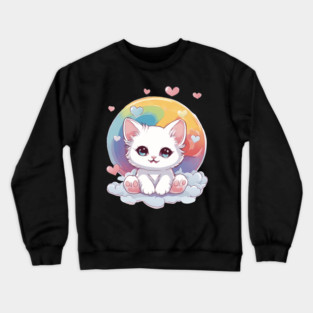 Fall in Love Baby Kitten Crewneck Sweatshirt