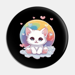 Fall in Love Baby Kitten Pin