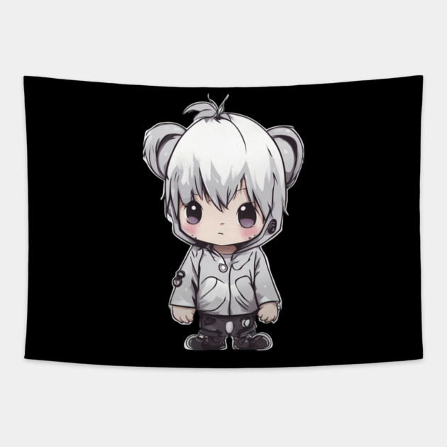 Cuddle Worthy Kawaii Baby Boy Tapestry by animegirlnft