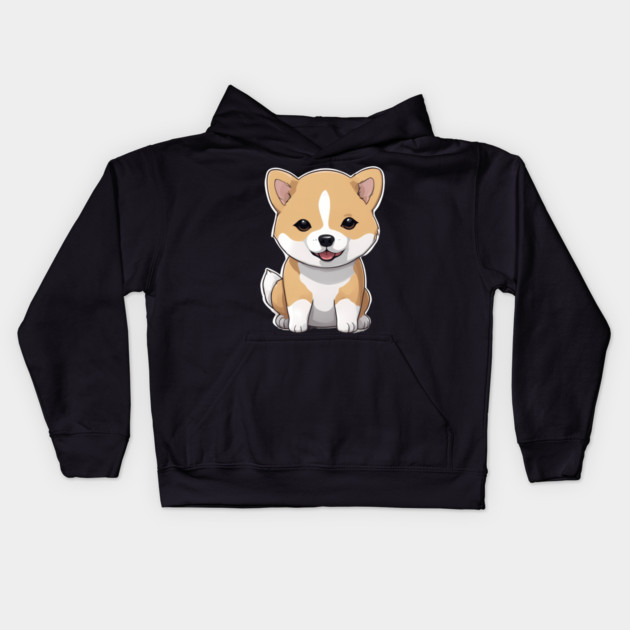 Pure Cuteness Shiba Inu Kids Hoodie by animegirlnft