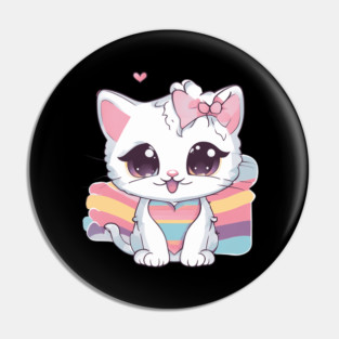 You're My Valentine Kawaii Kitten Pin