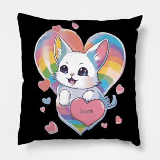 You Mean The World To Me Kitty Pillow