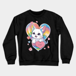 You Mean The World To Me Kitty Crewneck Sweatshirt
