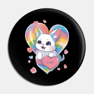 You Mean The World To Me Kitty Pin