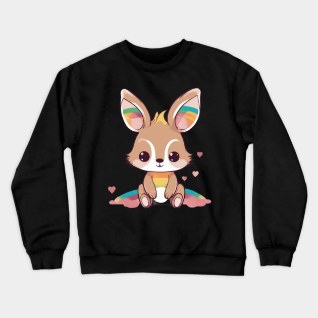 Cutest Little Baby Kangaroo Crewneck Sweatshirt by animegirlnft
