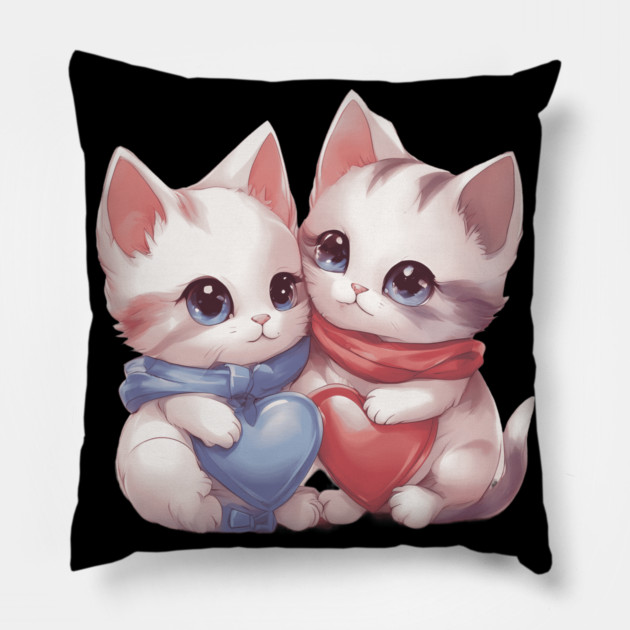You're the Love of My Life Kitten Pillow by animegirlnft