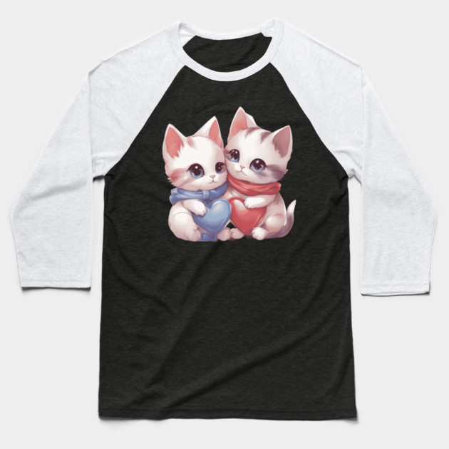 You're the Love of My Life Kitten Baseball T-Shirt by animegirlnft