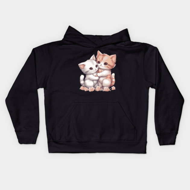You're My Soulmate Baby Kitten Kids Hoodie by animegirlnft