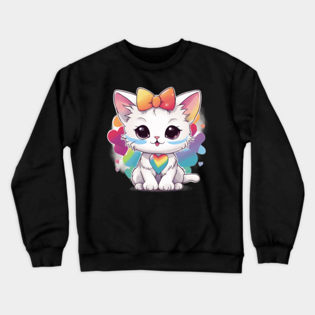You're my everything Kitten Crewneck Sweatshirt by animegirlnft