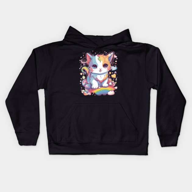 I'm Falling in Love with You Cat Kids Hoodie by animegirlnft