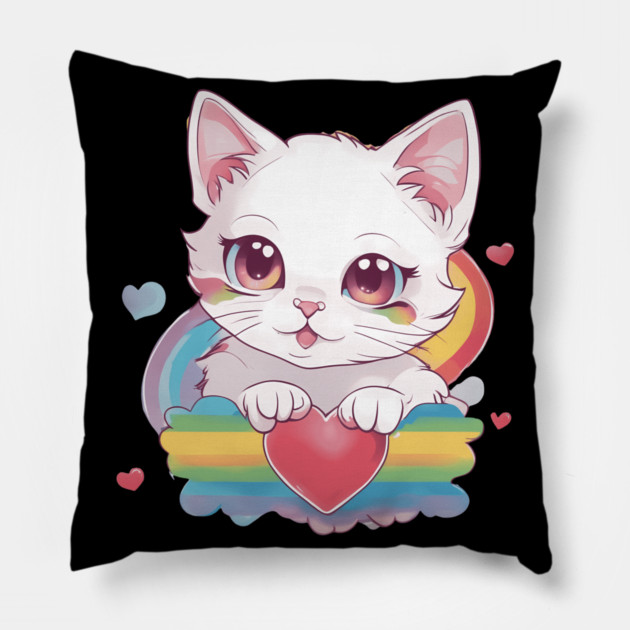 You're the best part of my Life Cat Pillow by animegirlnft