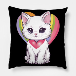 I'm Here For You Kitten Pillow