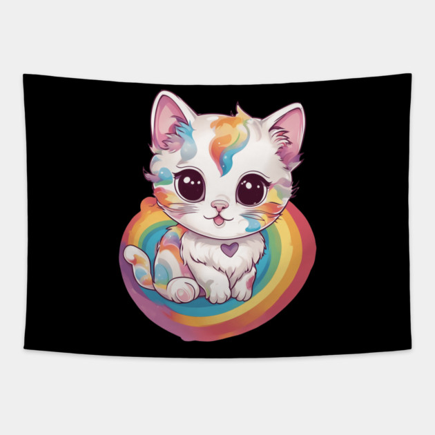 You Matter to Me Cat Tapestry by animegirlnft