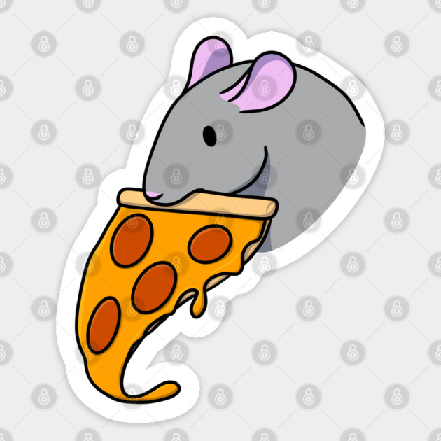Pizza Rat Sticker by DeguArts