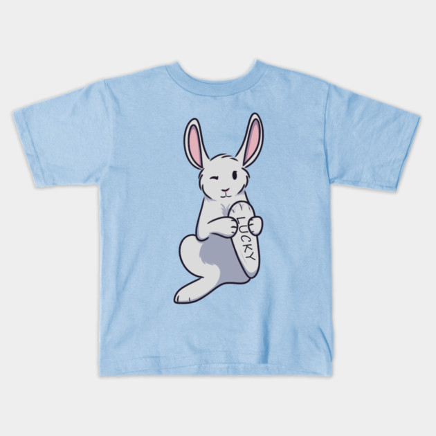 Lucky Rabbit's Foot Kids T-Shirt by DeguArts
