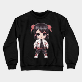 Snuggle Cuddly Cuties Kawaii Girl Crewneck Sweatshirt