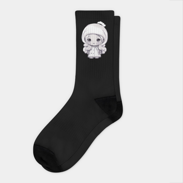 Fashionable Stylish Anime Kawaii Baby Girl Socks by animegirlnft