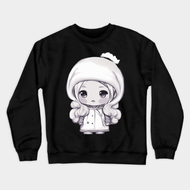 Fashionable Stylish Anime Kawaii Baby Girl Crewneck Sweatshirt by animegirlnft
