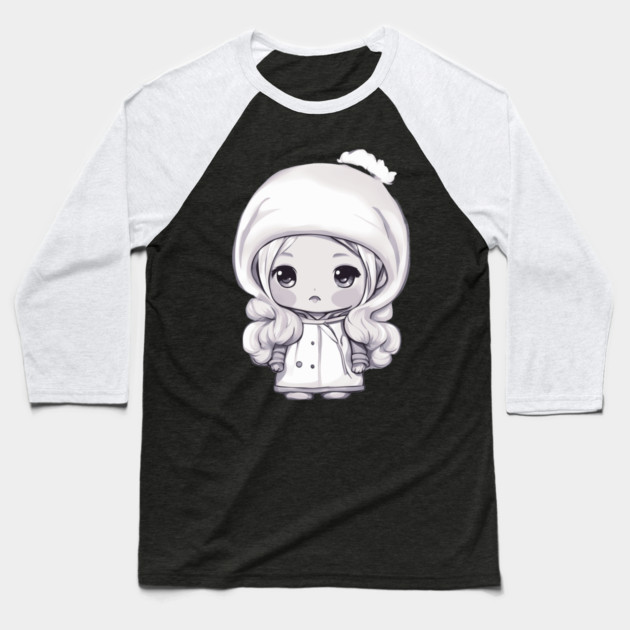 Fashionable Stylish Anime Kawaii Baby Girl Baseball T-Shirt by animegirlnft