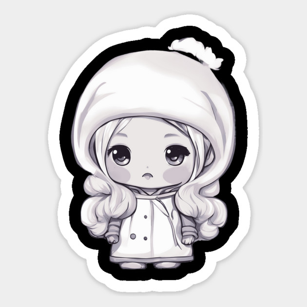 Fashionable Stylish Anime Kawaii Baby Girl Magnet by animegirlnft