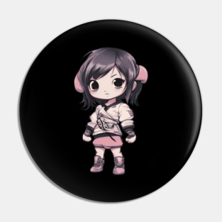 Charming Chibi Kawaii Girl Pin