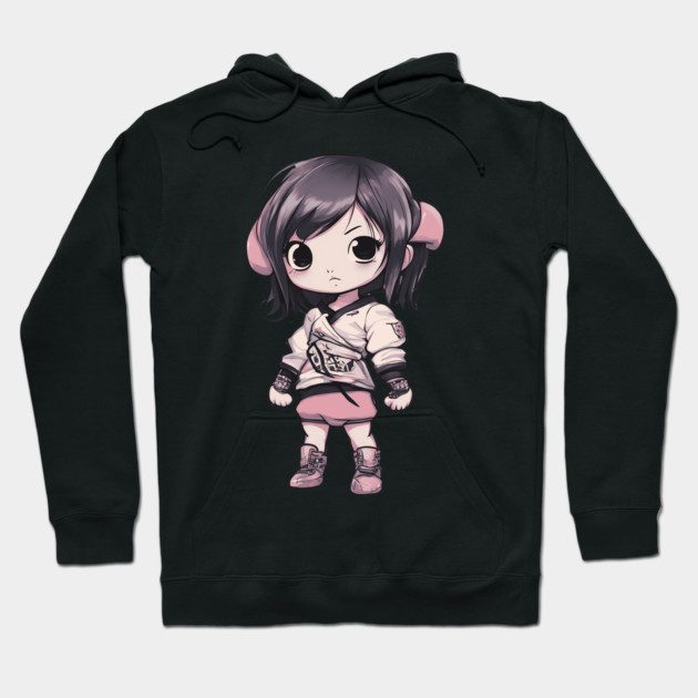 Charming Chibi Kawaii Girl Hoodie by animegirlnft