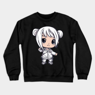 Sweet Innocent Chibi Kawaii Girl Crewneck Sweatshirt