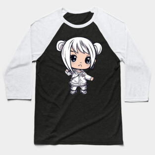 Sweet Innocent Chibi Kawaii Girl Baseball T-Shirt
