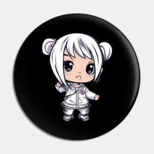 Sweet Innocent Chibi Kawaii Girl Pin