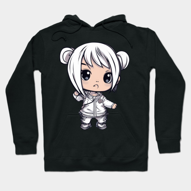 Sweet Innocent Chibi Kawaii Girl Hoodie by animegirlnft