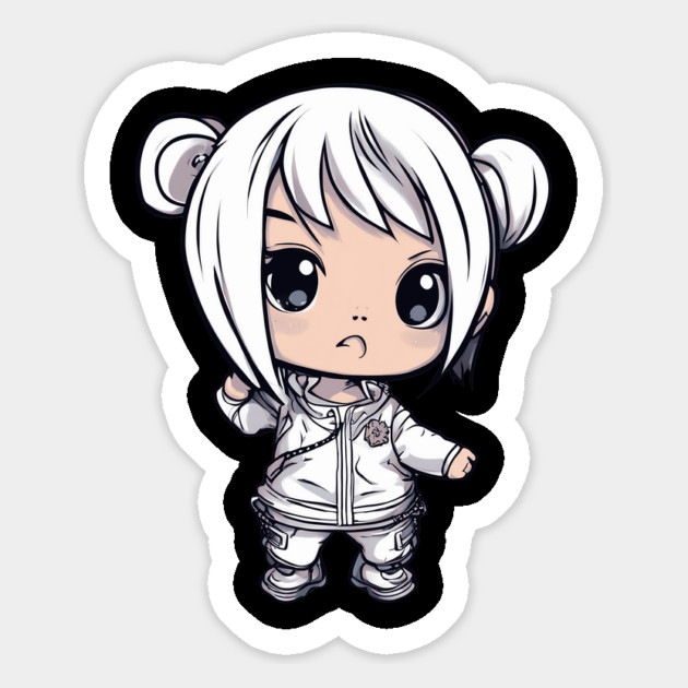 Sweet Innocent Chibi Kawaii Girl Magnet by animegirlnft