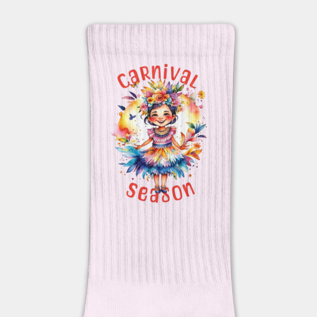 Watercolor Carnival Season Girl by HolidayBug