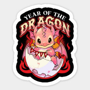 Baby Dragon hatching Chinese New Year 2024 Magnet