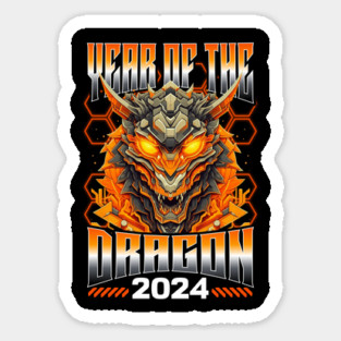 Chinese New Year 2024 Year of The Dragon Sticker