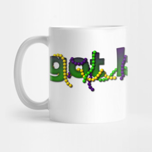 got beads? Mardi Gras Mug