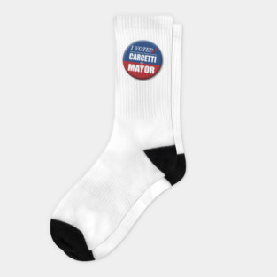 I Voted Carcetti for Mayor (pin) - "The Wire" Socks