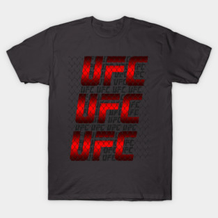 ufc LOGO fence RED T-Shirt