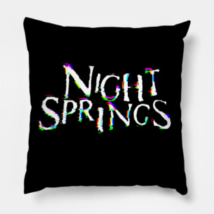 Night Springs Glitchy Pillow