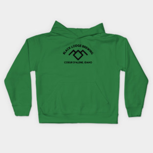 Black Lodge Symbol of Owl Cave Kids Hoodie